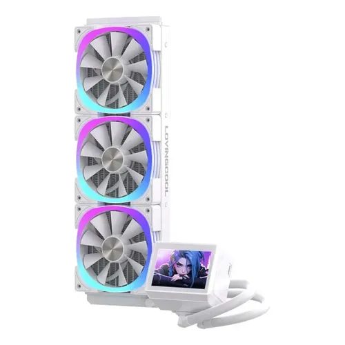 Cooler Líquido AIO Round 5 Notus de 360mm Branco c/ Display LCD e