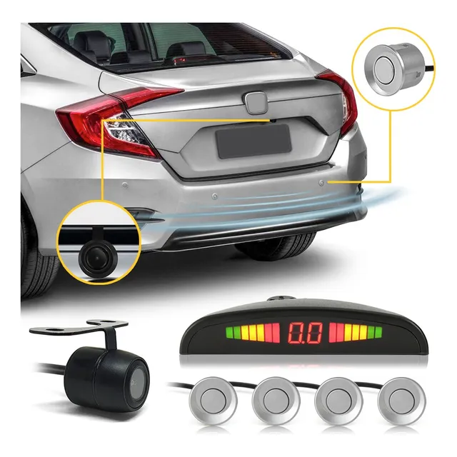 Kit Câmera De Ré + Sensor De Ré Display Sonoro Hb20 2020