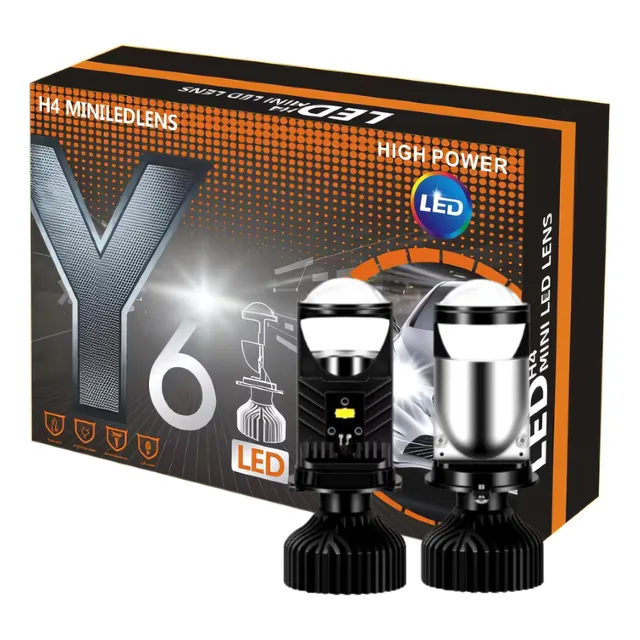 Luces Led H4 Y6 Potentes De 30000 Lúmenes Para Carro
