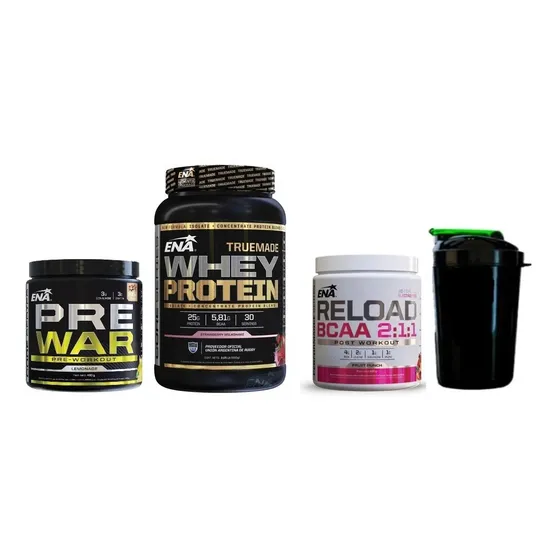 Combo Ena Truemade + Pre Entreno + Post Entreno Aminoacidos