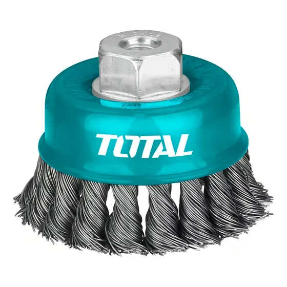Cepillo Copa Amoladora 100mm Total Tac32041 Maria Color Verde