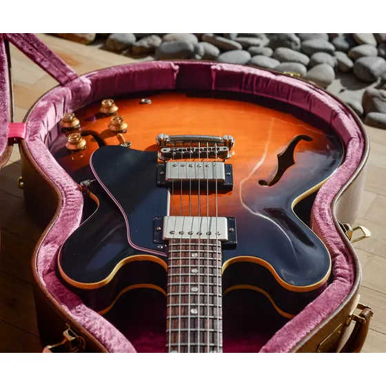 Gibson Es335 1958 Custom Shop Historic Vos Diestro Sunburst Rosewood
