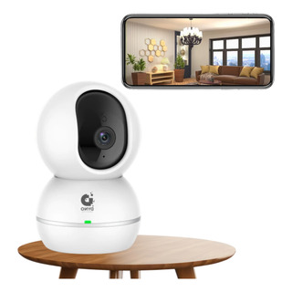 Camera Segurança Wifi Infravermelho Visão 360º Robo Branco Camera Segurança Wifi Infravermelho Visão 360º Robo Branco