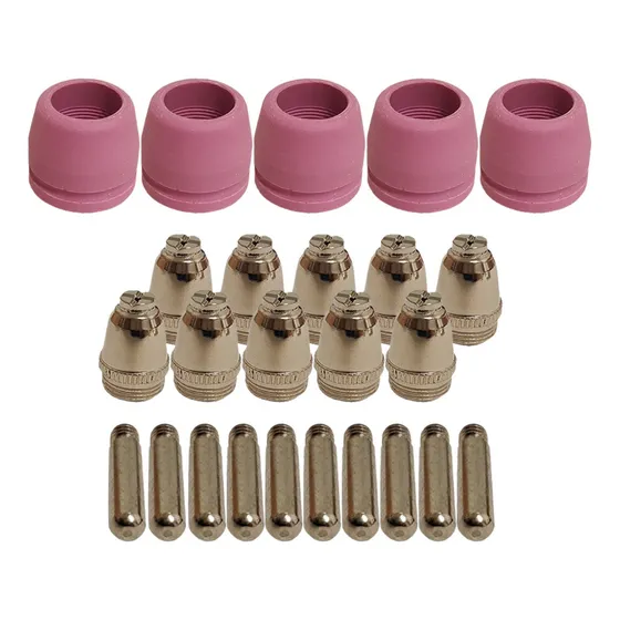 Kit 10 Bicos + 10 Eletrodos + 5 Bocais Tocha Sg55 Ag60 Wsd60