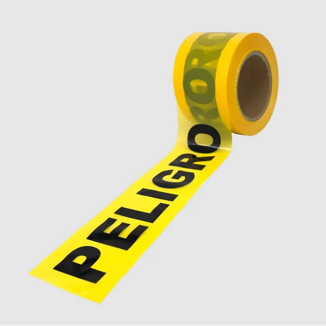 Cinta Amarilla Seguridad Peligro No Pase 7,5 Cm X 100mts