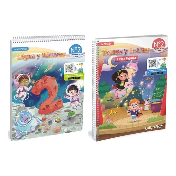 Pack Oferta Libros Trazos Y Letras 2 - Logica Y Numeros 2
