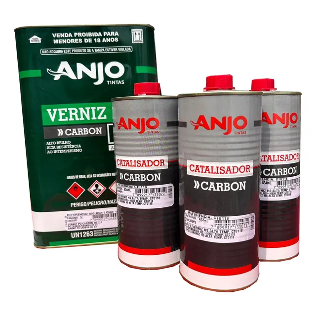 Anjo Verniz  2.1 Hs 5l + 3end Ct117 834ml Alto Solido