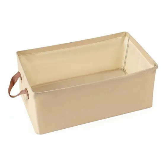 Organizador Canasto Cajón Plegable Ropa Tela Manija Placard
