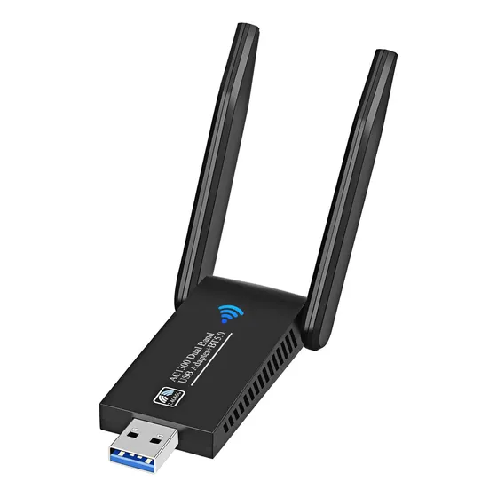 Adaptador Antena Wifi Inalámbric Usb3.0 1300mbps Doble Banda