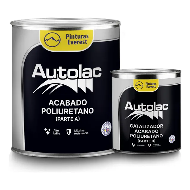 Pintura Poliuretano 2 Componentes Galón Blanco Negro Y Color