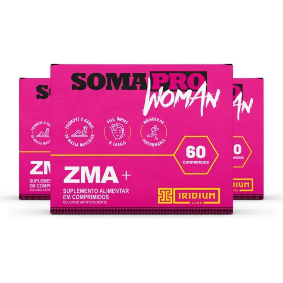 Kit 3x Soma Pro Woman Zma Sabor Sem sabor