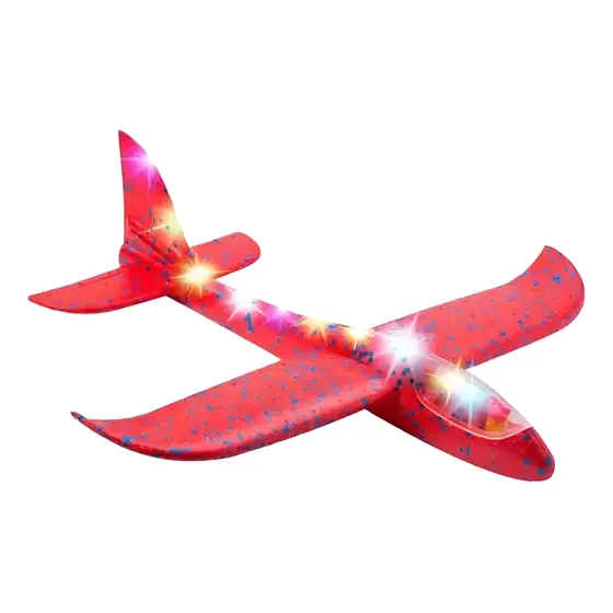 Juguete Avion Planeador Anime Con Luces Led