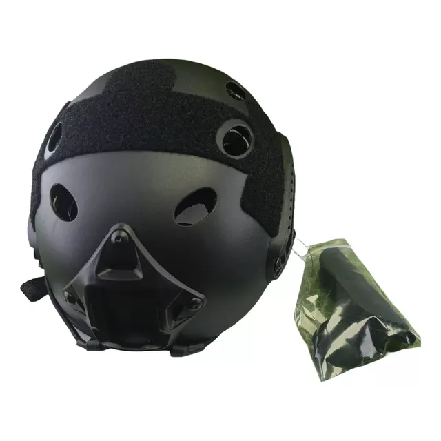 Casco De Operaciones Especiales Sin Oreja Negro