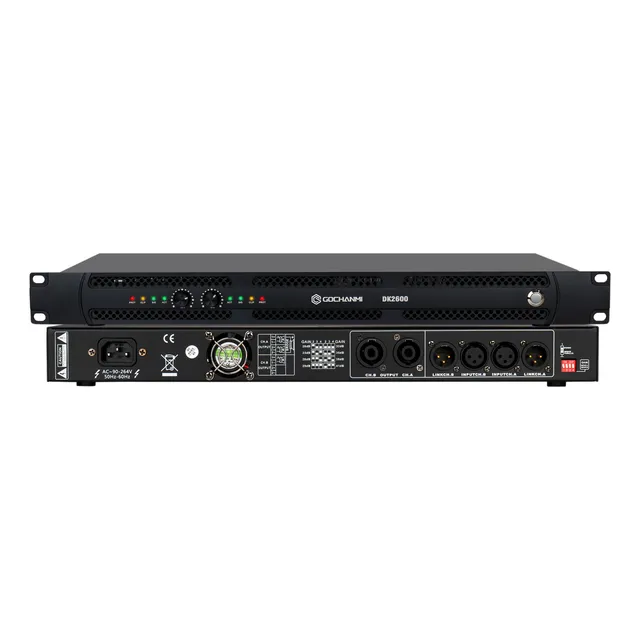 Amplificador Gc Dk2600 Profesional Audio 1200w 2 Canales