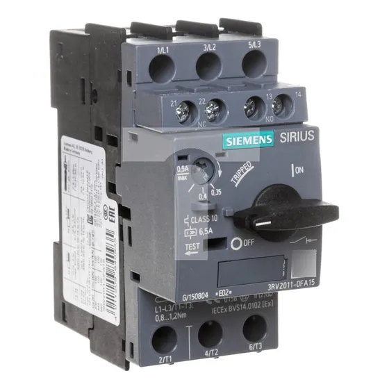 Siemens Guardamotor 0.35-0.50a 1na+1nc T S00 3rv2011-0fa15