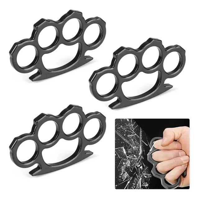 8 Piezas Manopla Puño Americano Defensa Personal Negro Universal