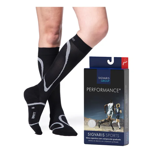 Meia 3/4 De Compressão Sigvaris Corrida Ciclismo Performance