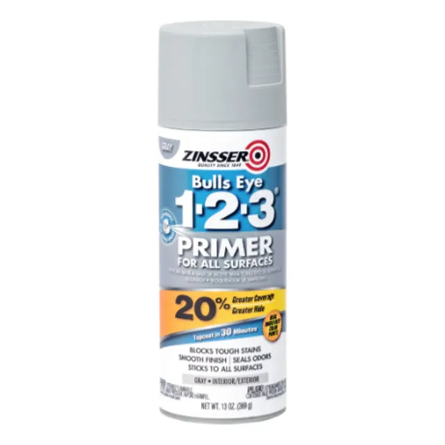Aerosol Zinsser Primer 1-2-3 Rust-oleum Gris Mate
