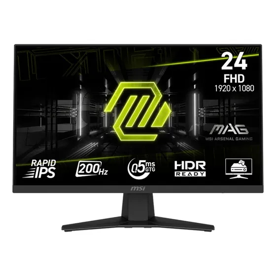 Monitor Gamer Msi Mag 244f, 23.6 , Full Hd, 200hz, 0.5ms, Lcd Rapid Ips, Negro