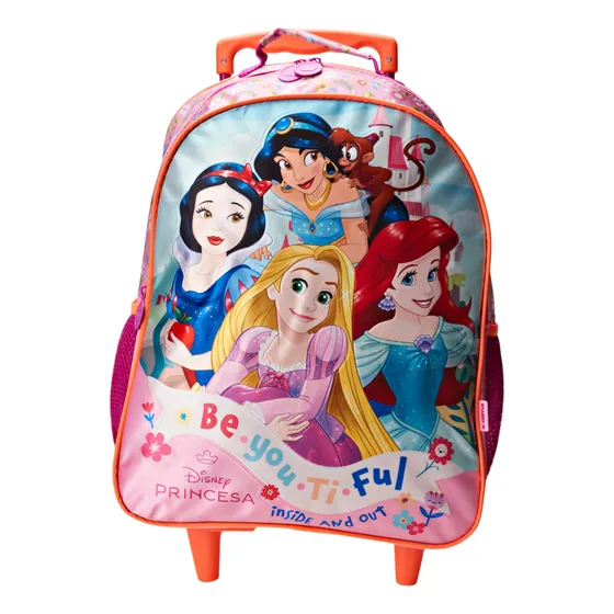Mochila com Rodas Escolar 14' Princesa Disney Beautiful 13151 Xeryus