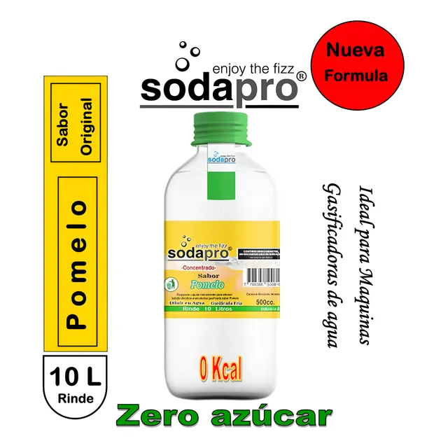 Sodapro Jarabe Concentrado Sabor Pomelo Zero Bot. X 500cc.