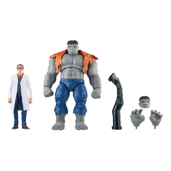 Legends Series - Pancarta Gris De Hulk Y Dr. Bruce, Figuras