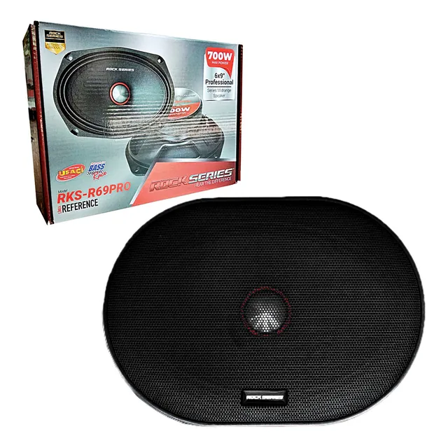 Medio Rango Rock Series Rks-r69pro 700w 6x9 PuLG Open Show Color Negro