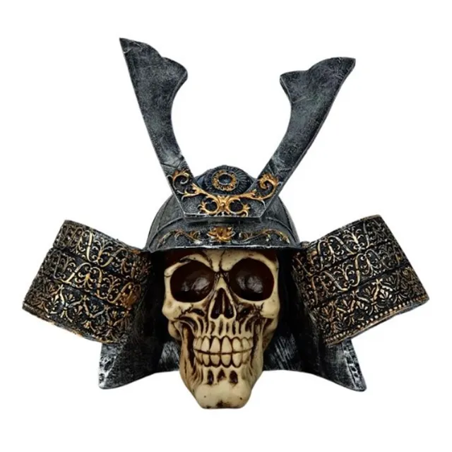 Cranio Caveira Samurai Resina 22cm