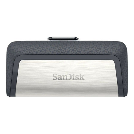 Pendrive SanDisk Ultra Dual Drive Type-C 32GB 3.1 Gen 1 preto e prateado