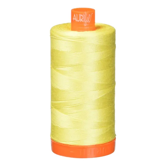 Aurifil Mako Hilo Algodon Solido 50wt 1422yds Limon