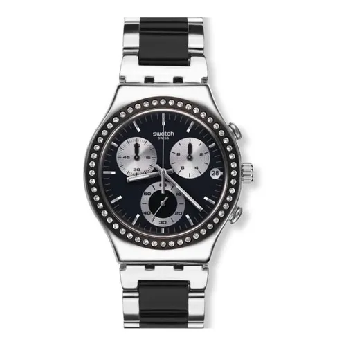 Reloj Swatch Irony Chrono Glamarmour De Acero Ycs591g Ss