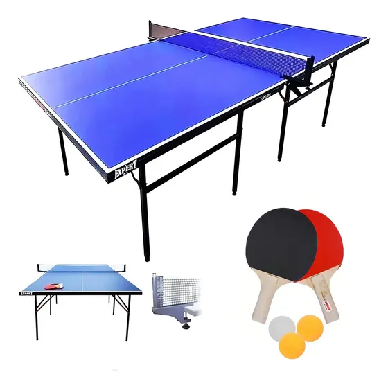 Mesa De Ping Pong Profesional Plegable + Accesorios - El Rey Azul | Cuotas sin interés