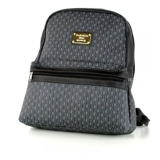Mochila Bolsa Masculina Pequena Modelo Luxo Casual Cor Cinza Desenho do tecido N/A
