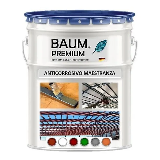 Pintura Baum - Anticorrosivo Maestranza Formato Tineta 4 Gal