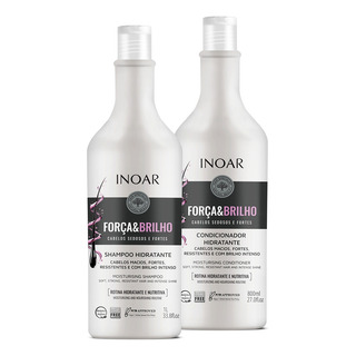 Inoar Kit Força E Brilho Shampoo 1 Litro E Cond. 800ml Inoar Kit Força E Brilho Shampoo 1 Litro E Cond. 800ml