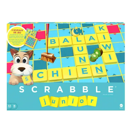 Scrabble Junior Juego De Mesa Para Niños De 2-4 Jugadores