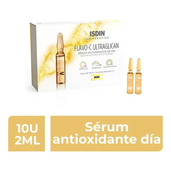 Pack X10 Ampollas Isdinceutics Flavo C Ultraglican Vitamina C