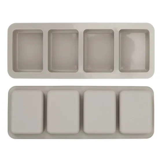 Molde Silicona Plancha X4 Rectangulos