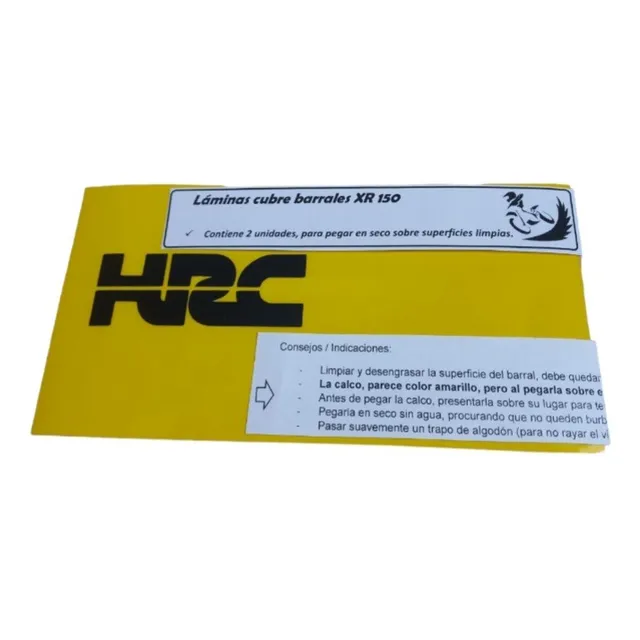 Láminas Doradas Cubre Barrales Xr 150 (hrc)