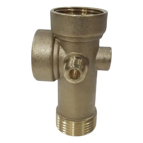 Tee 5 Vías Para Bombas De Agua Hidroneumático Bronce Takima