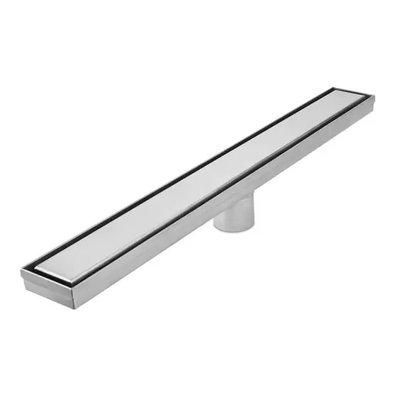 Rejilla Desague Baño Centro Piso Acero Inox 80cm