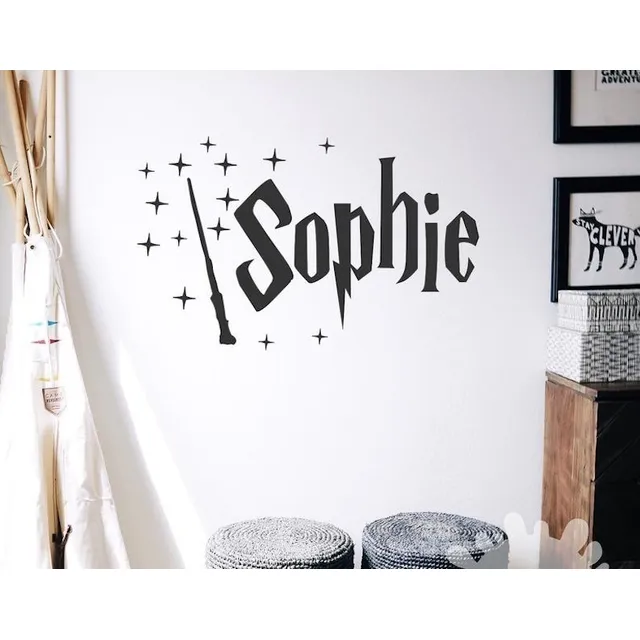 Nombre En Estilo Harry Potter En Vinilo Adhesivo