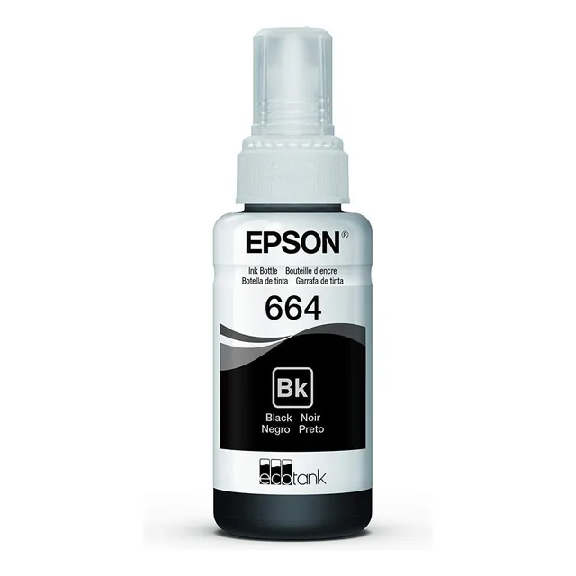 Tinta impresora Epson T664 negro 70mL