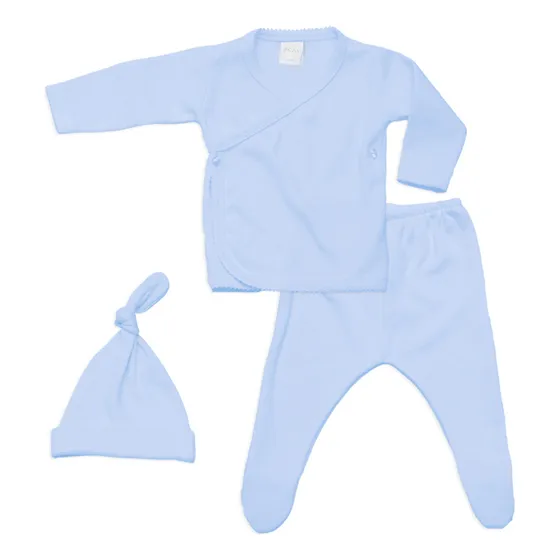 Conjunto Batita Pilim Cruzada, Pelele Y Gorrito  Algodón