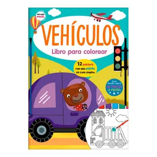 Libro Fisico VehĂculos: Libros Para Colorear Con Acuarela Libro Fisico VehĂculos: Libros Para Colorear Con Acuarela