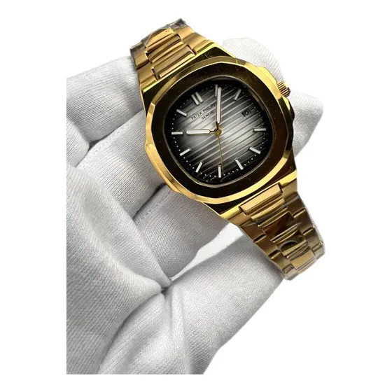 Reloj Patek Philippe Cuarzo Tapa Transparente Dorado