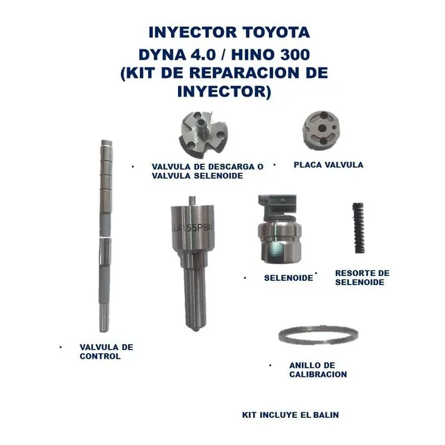 Inyector Toyota Dyna 4.0  Electrónico Common Rail Piezas
