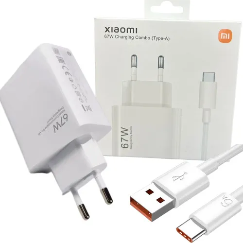 Cargador turbo 67w para Xiaomi Redmi Note 12 Pro`Poco X5 Pro Color Blanco