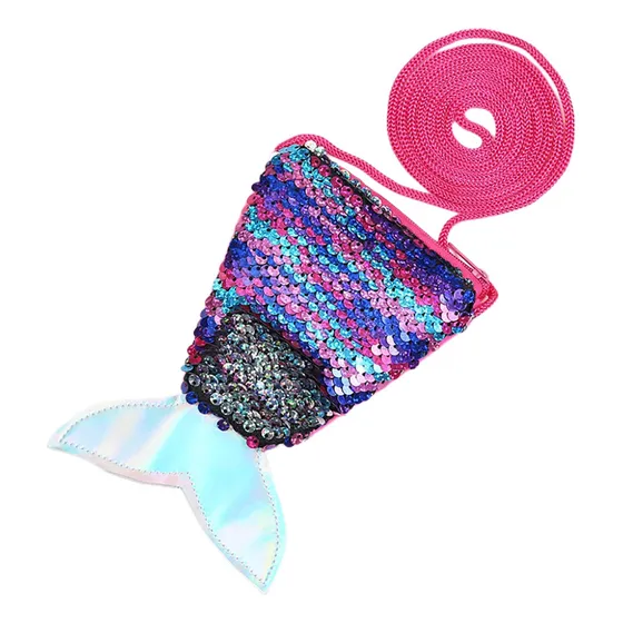 Dtweista Mermaid Sequin Coin Purse Resersible Magic Xxf2q