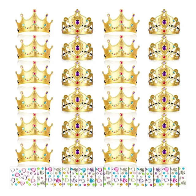 Kit De Coronas De Espuma Para Niños Con Diamantes, 132 Metro